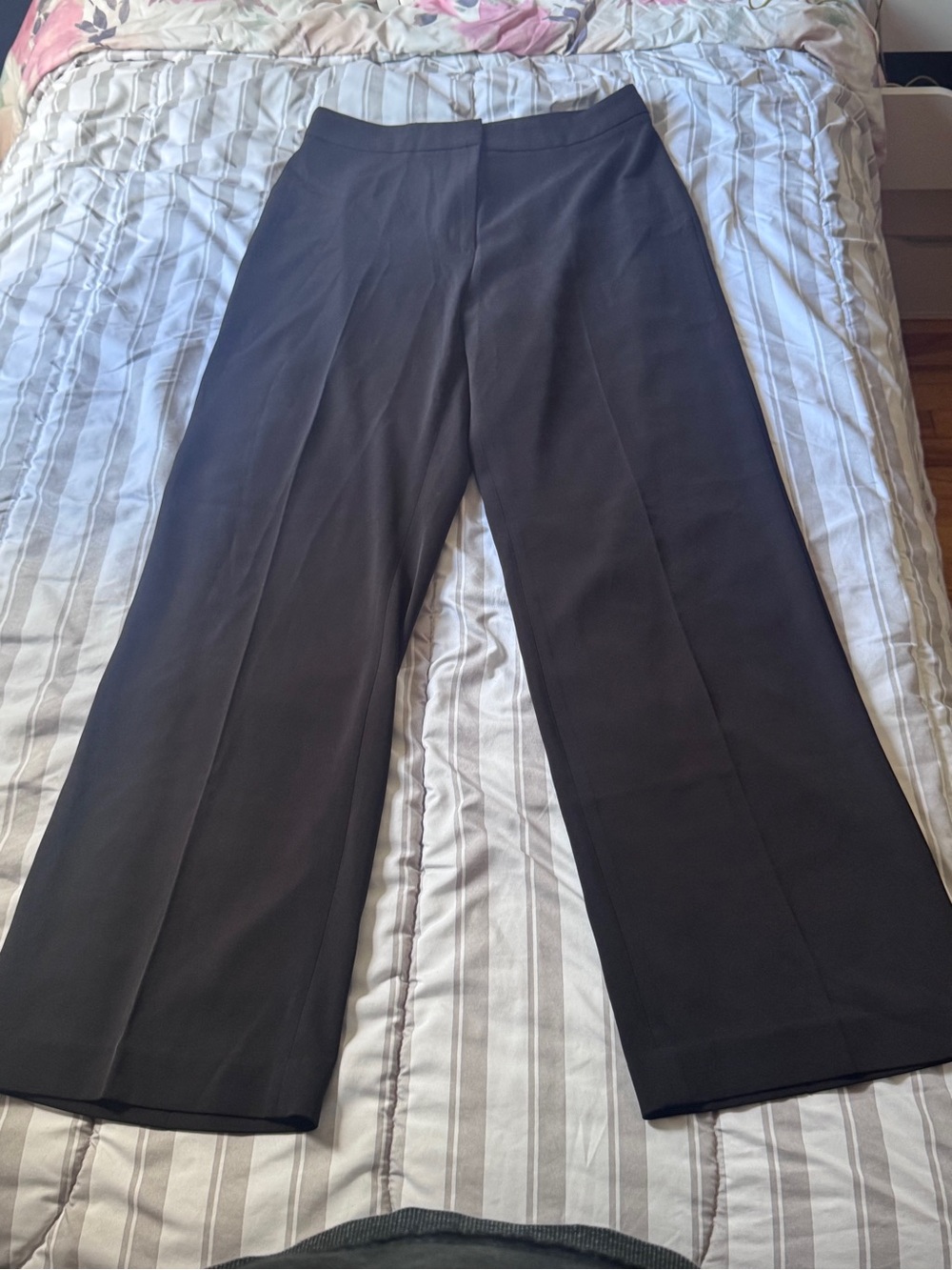 H&M Black Wide-Leg Dress Pants